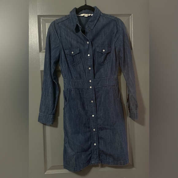 Boden Dresses & Skirts - Boden blue denim shirt dress size 2